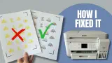 Epson EcoTank printer color printing problem before and after